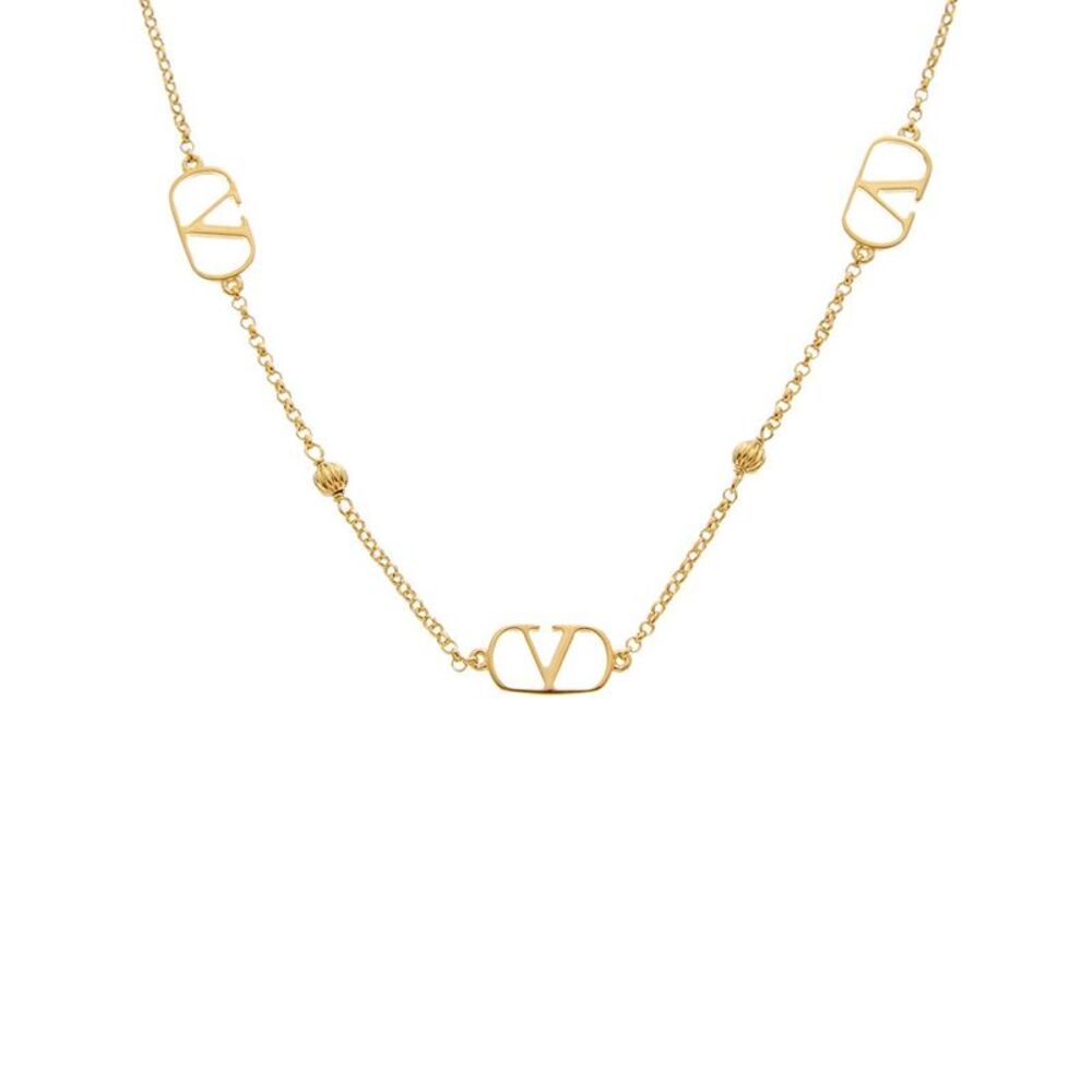 Valentino Vlogo Signature Necklace, Yellow
